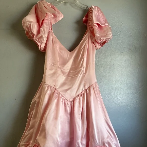 sachin and babi light blue dress Dusty Pink Homecoming Dresses,Tulle Homecoming Dress,Knee Length Prom main image 0